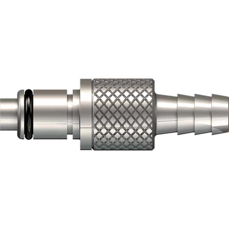 LinkTech 40CB Series Straight Male, Valaved, 5/16 HB, Chrome Brass, Buna N