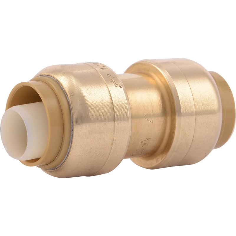 SharkBite U008LF Lead-Free Brass Push-to-Connect Coupling – 1/2 x 1/2
