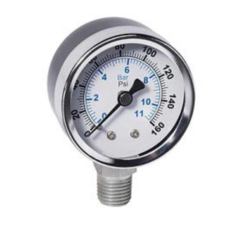 202436 Axeon Back Mount 0-160 1.5 Pressure Gauge