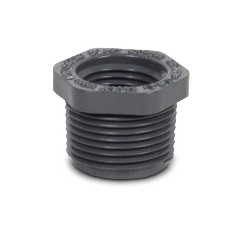 4 SS Housing PVC End Plug 1/2 & 3/4 FNPT