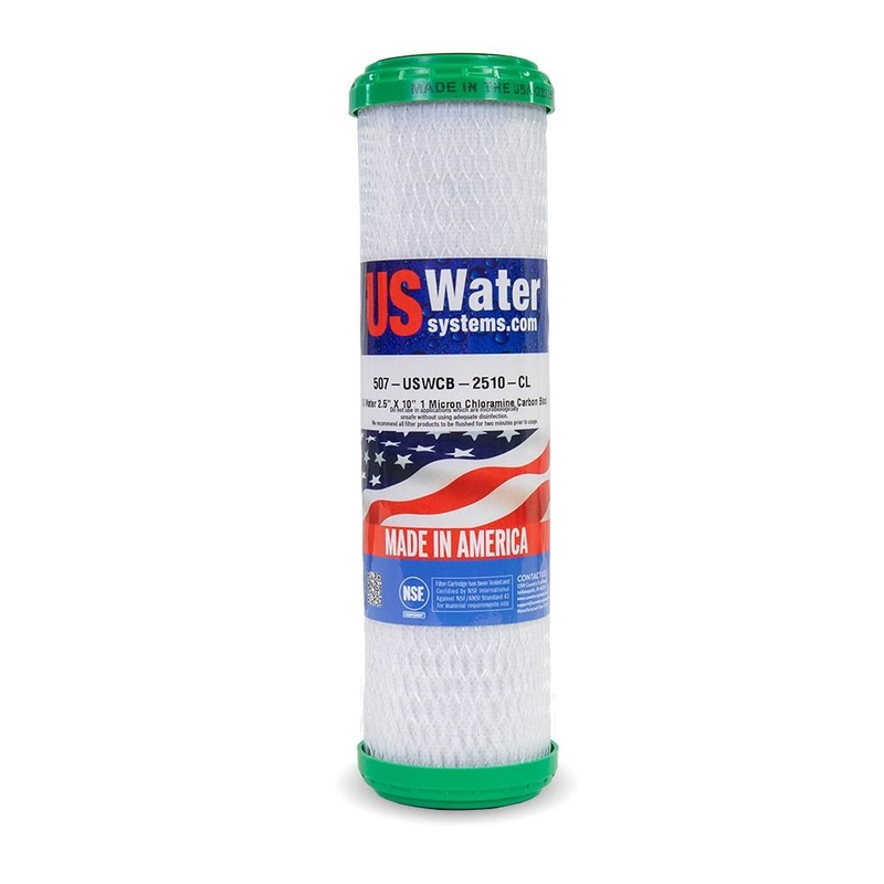 US Water Chloramine Carbon Block Filter | USWCB-2510-CL