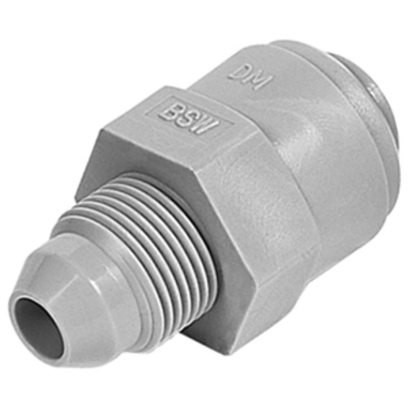 DMfit Straight BSW Male – 1/4 Push-in x 9/16 BSW