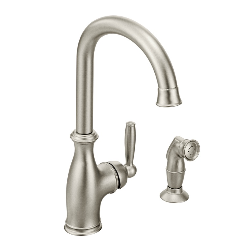 Brantford Chrome one-handle high arc kitchen faucet