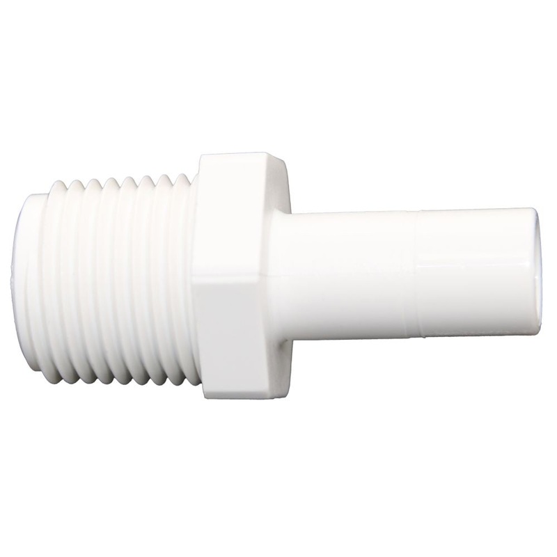 NeoFit – Polypropylene Natural White Stem Adapter 1/2 Stem x 1/2 NPTF