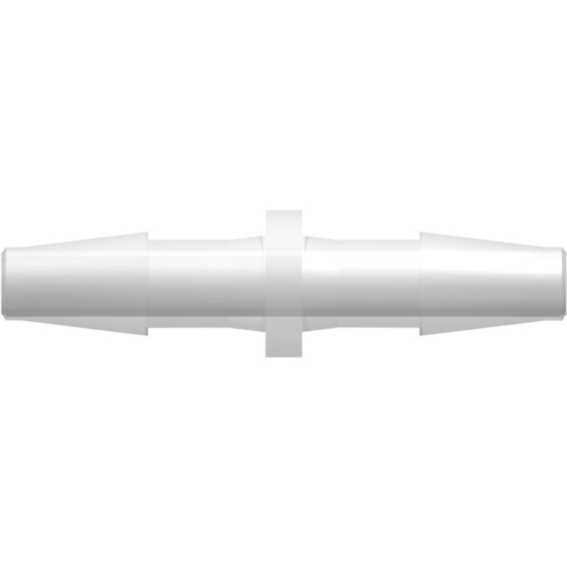 LinkTech Straight Through Tube Fitting with Classic Series Barbs, 1/4 (6.4 mm) ID Tubing, Natural