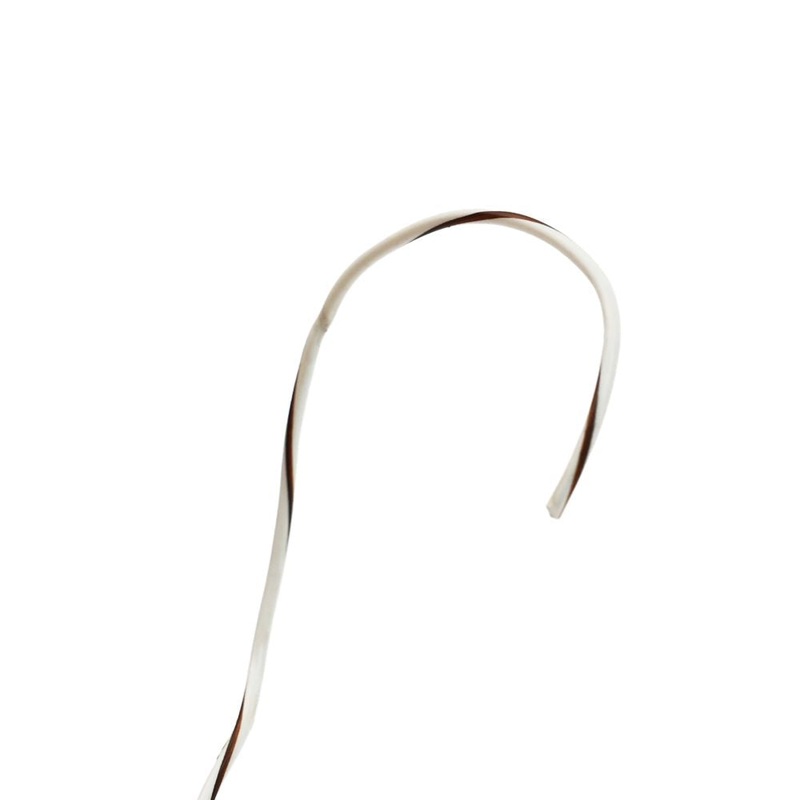 Wire – 18AWG White with Brown Stripe