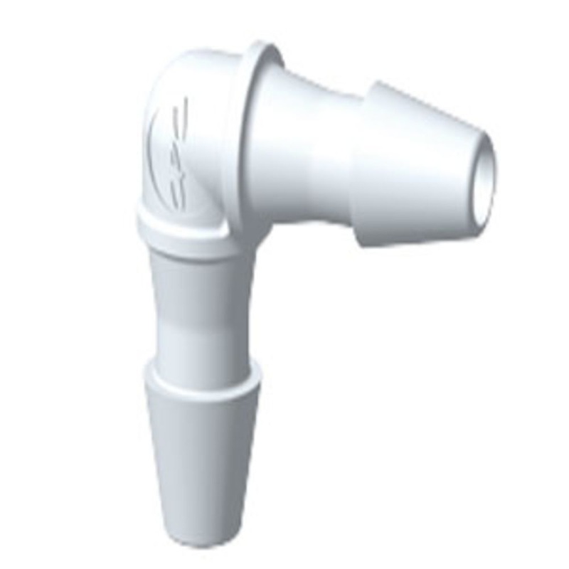 HE270 Elbow Fitting Natural PVDF 1/16 HB x 1/16 HB