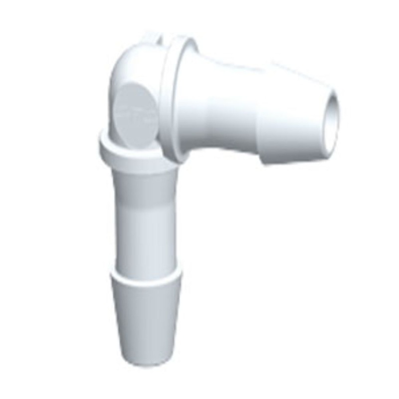 HE830 Elbow Fitting White Nylon 1/4 HB X 1/4 HB