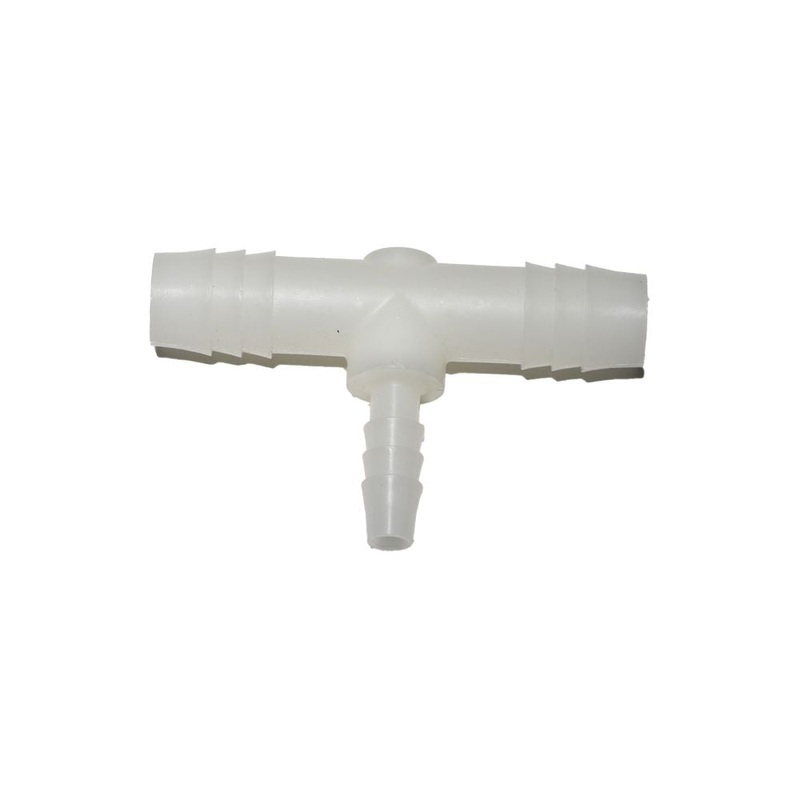THERMOBARB Natural Nylon Barbed Tee | 1/4 x 1/2 x 1/2 Hose Barb