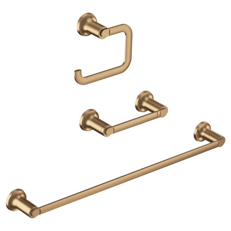 Zyla Chrome pivoting paper holder towel bar towel ring