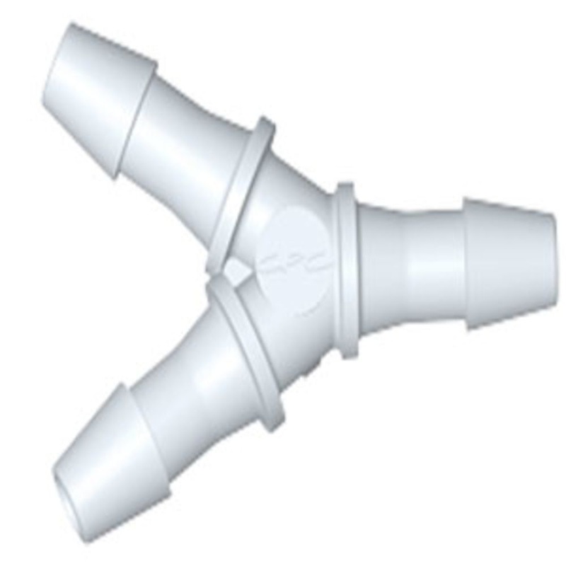 HY530 Y Fitting White Nylon 5/32 HB X 5/32 HB X 5/32 HB