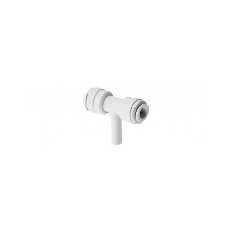 DMfit Branch Stem Tee Acetal White – 1/4 QC x1/4 QC x 1/4 OD Stem