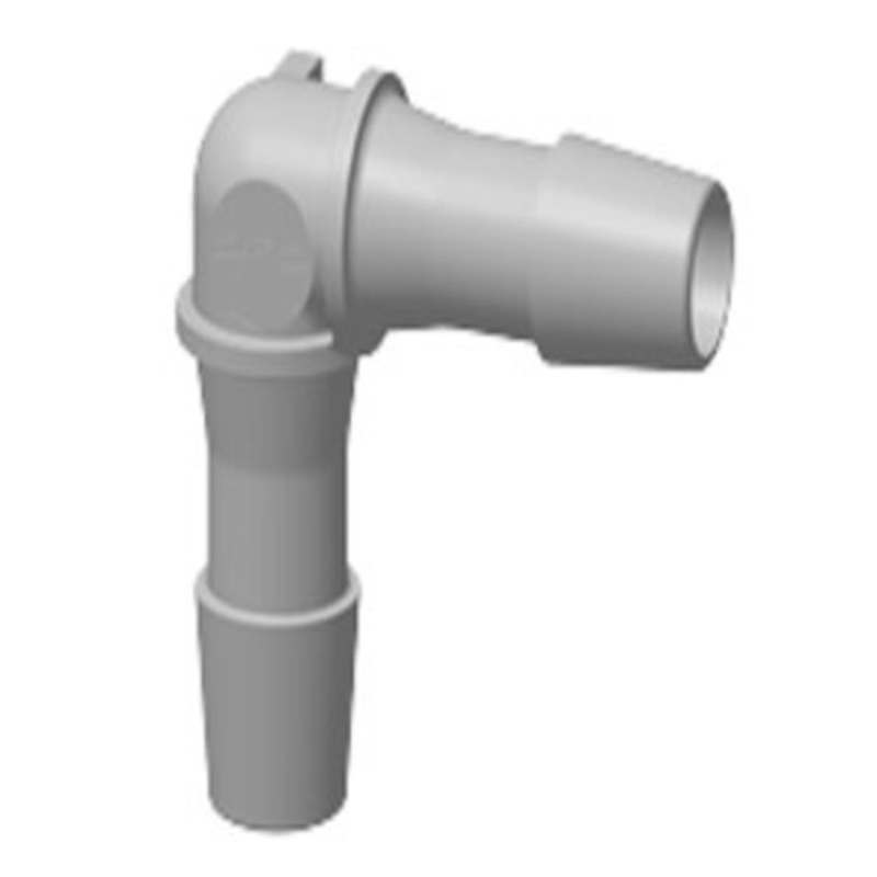 HE3 Elbow Fitting Natural Polypropylene 3/32 HB X 3/32 HB