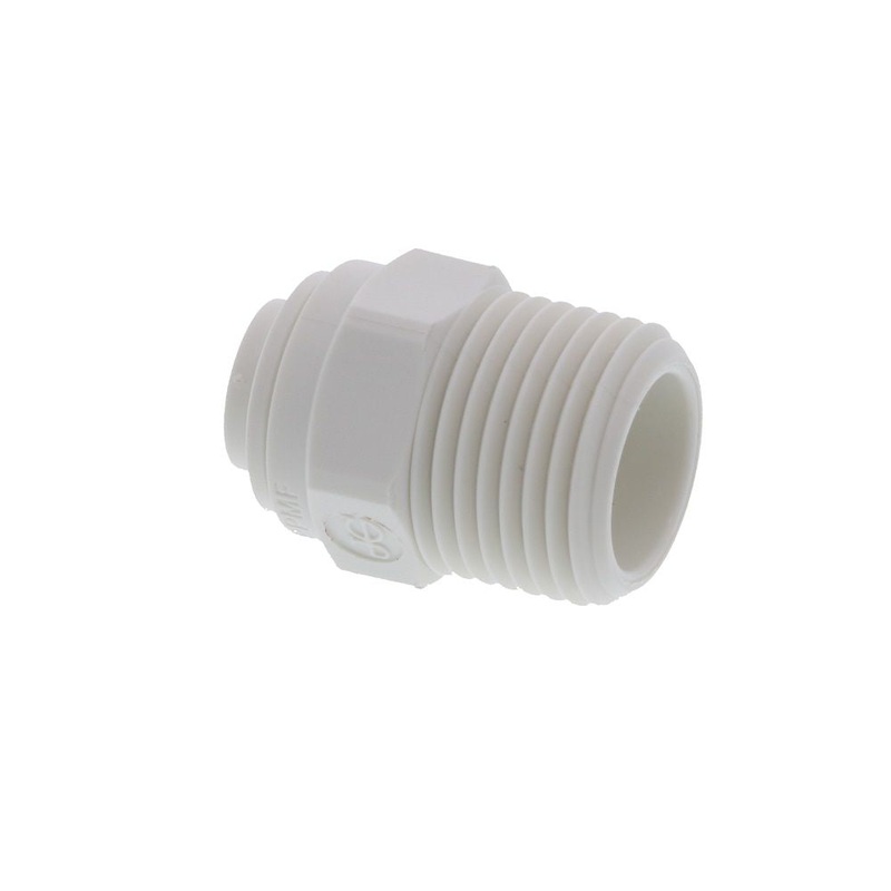 John Guest Male Connector NPTF Polypro – 1/4 x 3/8 NPTF