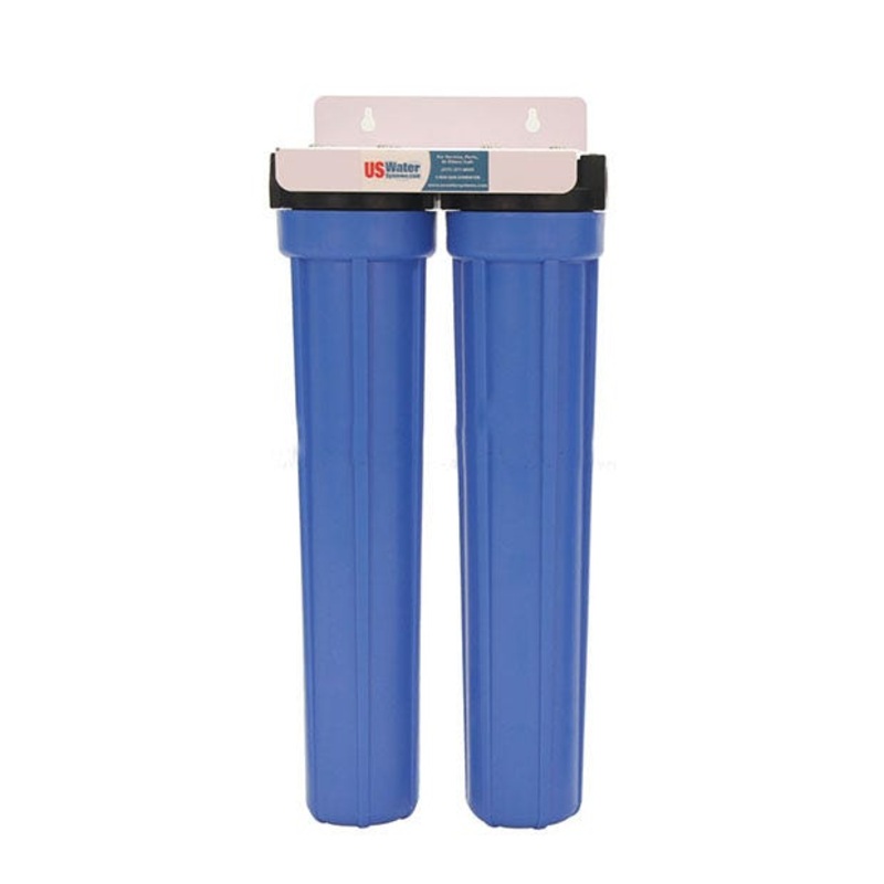 US Water Double Filter Housing Assembly 2.5 x 20