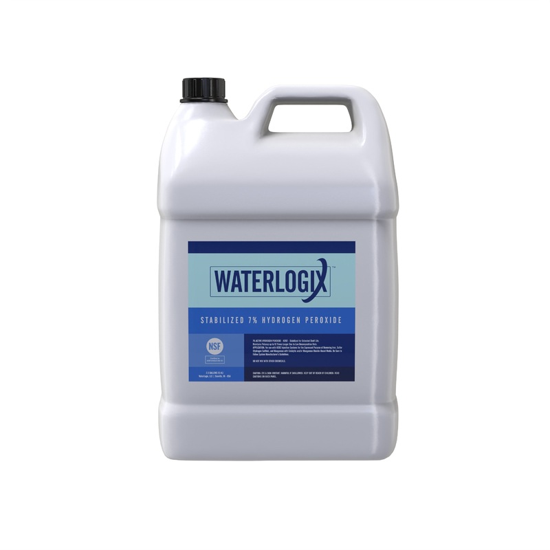 WATERLOGIX HYDROGEN PEROXIDE – (2) 2.5 GALLON BOTTLES