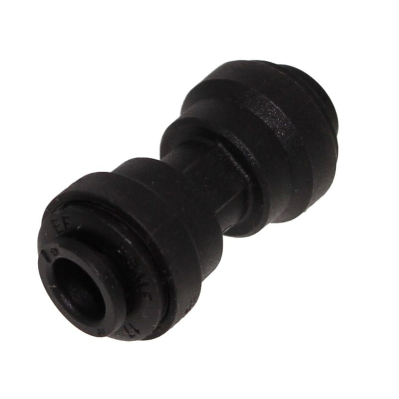 John Guest Union Connector Black Polypropylene  – 5/16