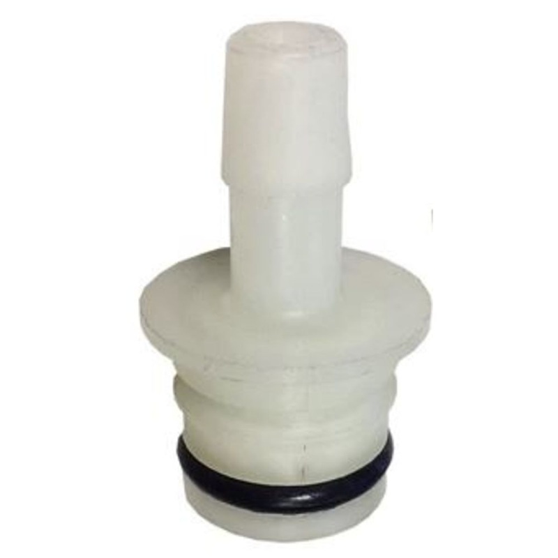 3/4 Quad Port x 5/8 Hose Barb Straight Fitting