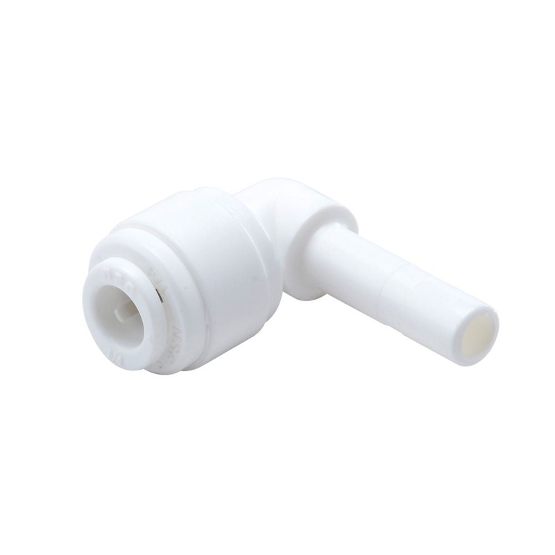 NeoFit – Acetal White Stem Elbow 1/4 tube x 1/4 stem