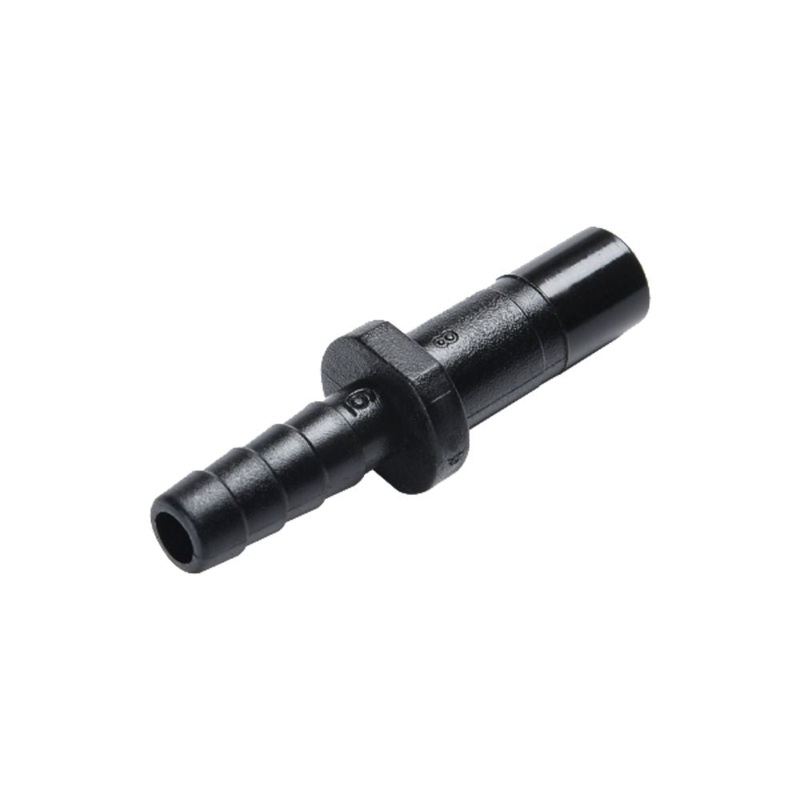 NeoFit – Acetal Black Stem Barb Connector 1/4 stem x 1/4 barb