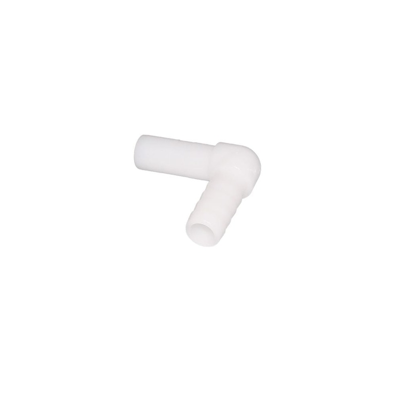 NeoFit – Acetal Natural White Stem Barb Elbow Connector 8mm (5/16) stem x 1/4barb