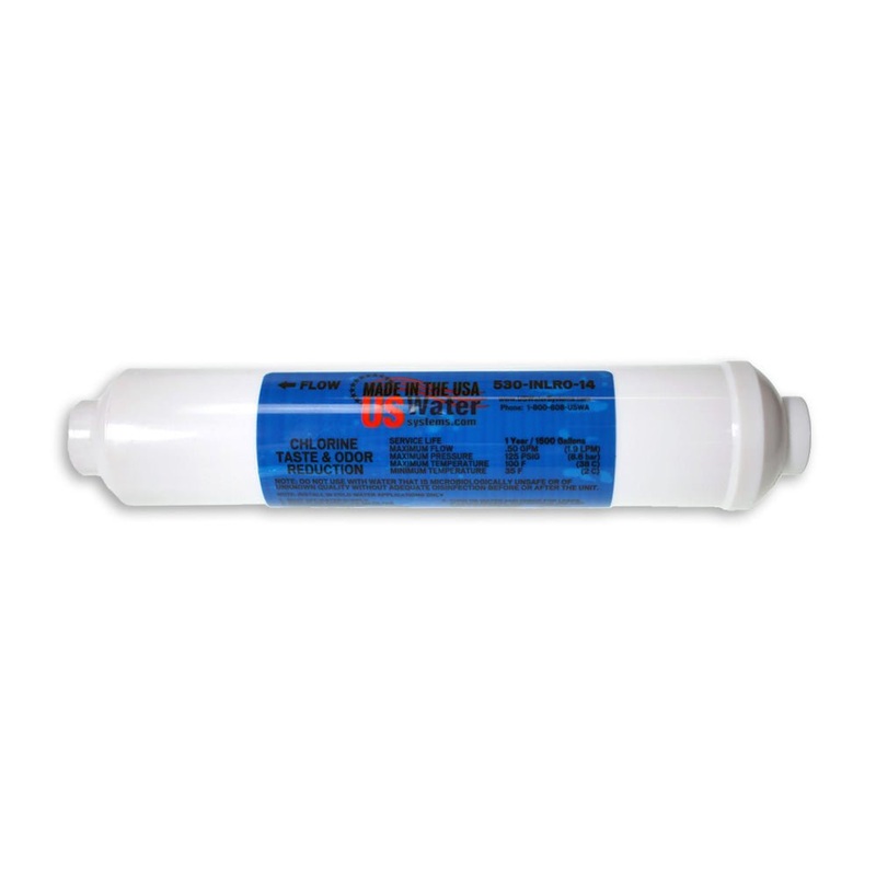 US Water 10 Inch Inline Carbon Filter