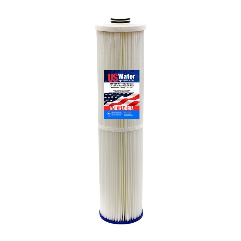 US Water Magna 4.5 x 20 20 Micron Replacement Cartridge | 222 Seal