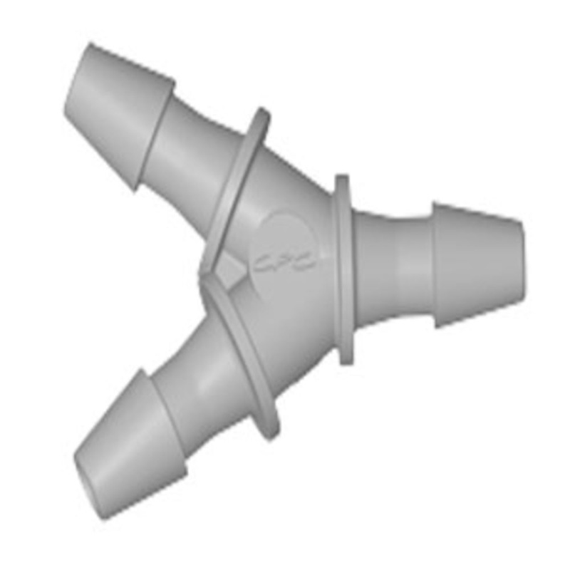 HY3 Y Fitting Natural Polypropylene 3/32 HB X 3/32 HB X 3/32 HB
