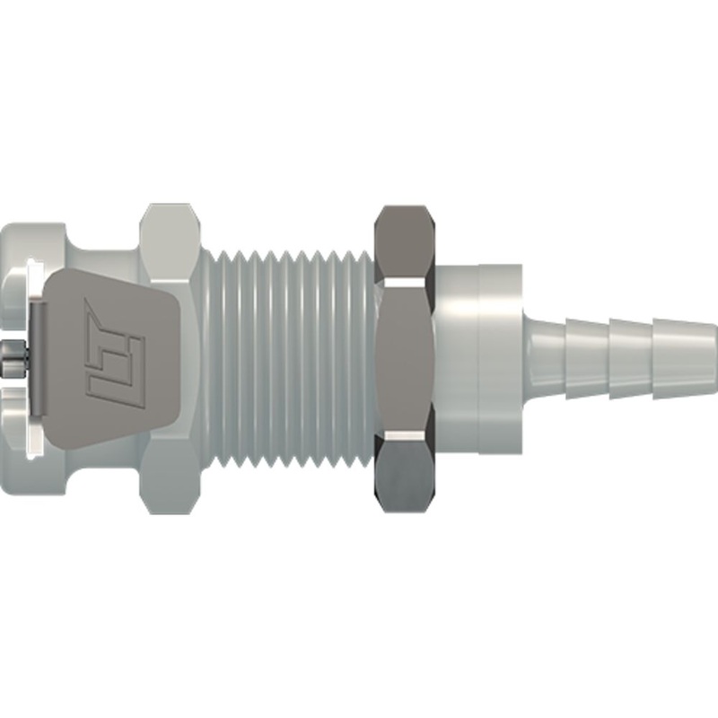 LinkTech PANEL MT SOCKET NV 1/8HB MOLDED WHITE
