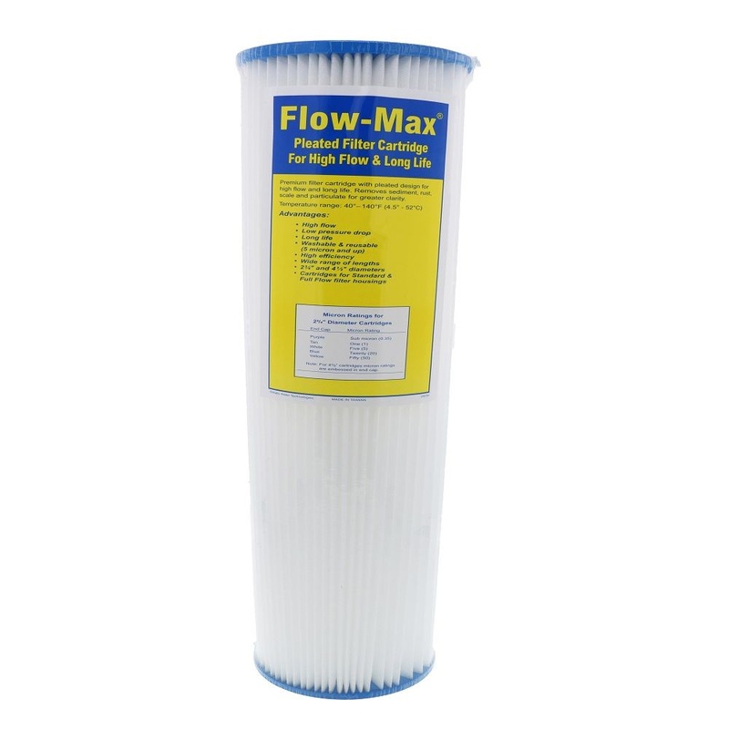 10  4-1/2 BB Flow-Max Pleated – 1 Mic Filter