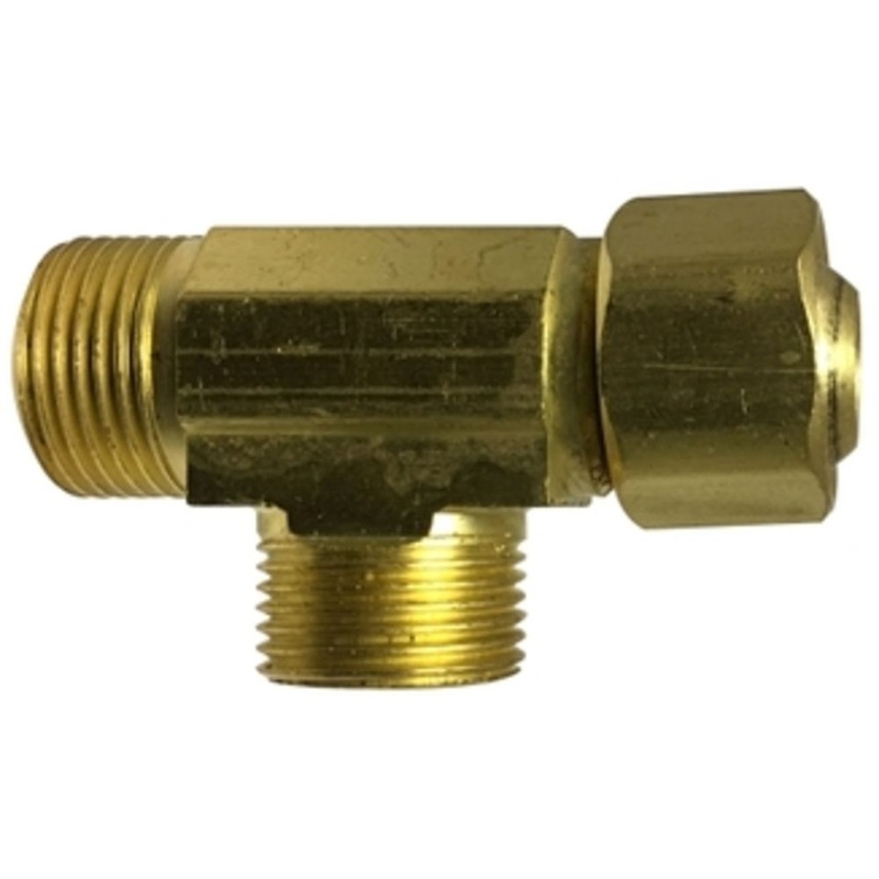 Brass LF 773 3/8X3/8X1/4 Swivel Tee