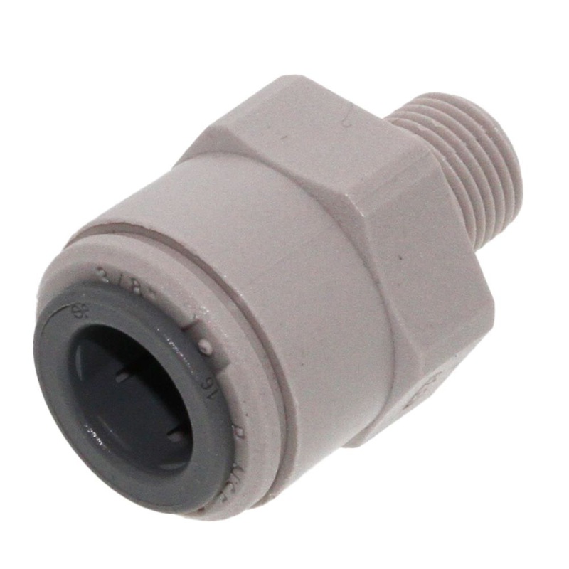 John Guest Male Connector NPTF – 3/8 x 1/8  NPTF