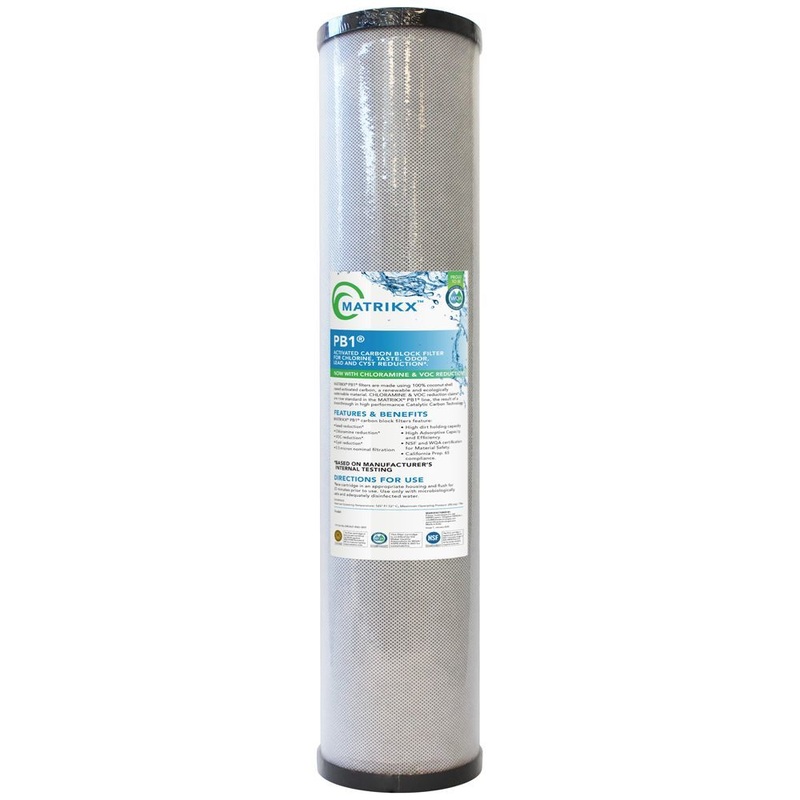20 BB Filtrex Matrikx +Pb1 Lead, VOC, Cyst, Chlorine Taste & Odor Filter
