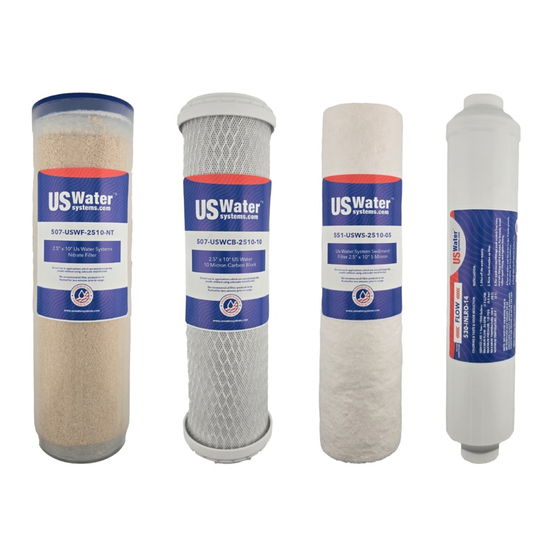 5-Stage USA Made Nitrate Reverse Osmosis Filter Pack | FP5N-USA