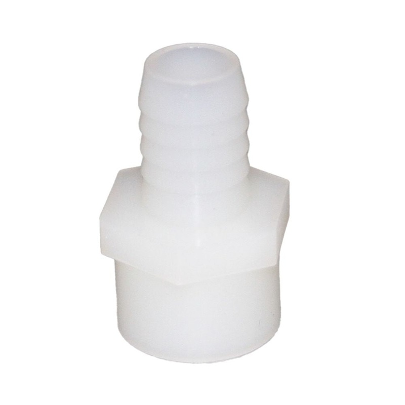 Female Barb Adapter – 5/8 barb x 1/2 FNPT – Natural Nylon