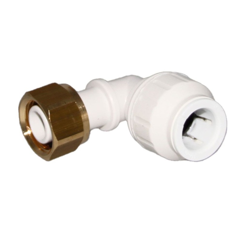 John Guest Bent Tap Connector – 15mm x 1/2 BSP