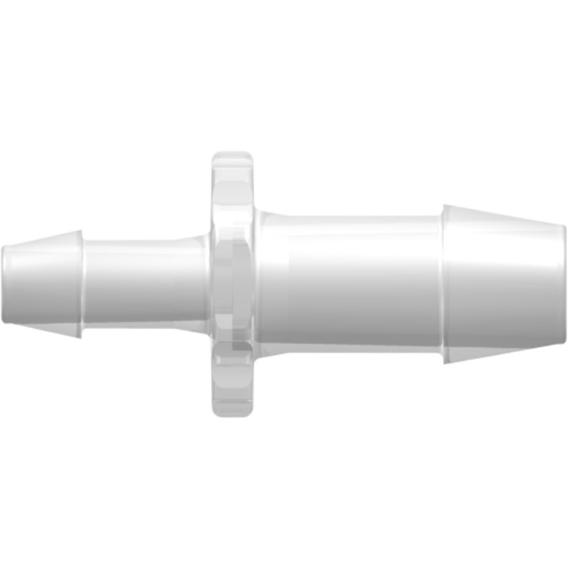 LinkTech Straight Through Reduction Tube Fitting with 600 Series Barbs, 3/8 (9.5 mm) and 1/4 (6.4 mm) ID