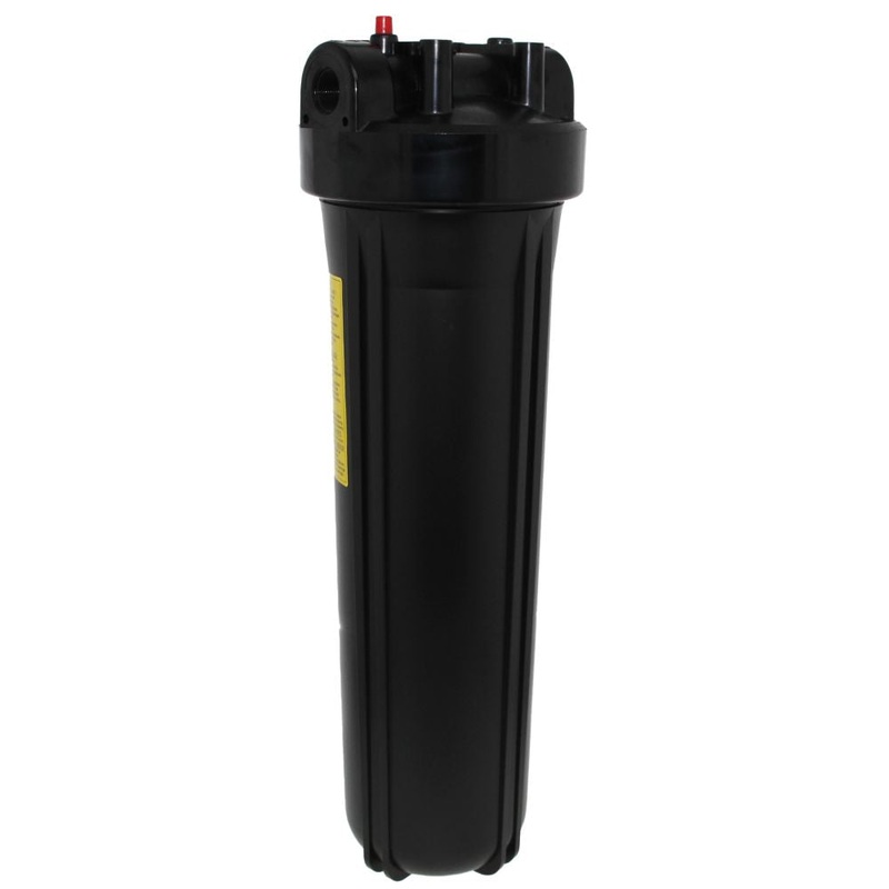 20 Neo-Pure Big Flow Filter Housing Black Cap/Black Sump with Pressure Relief 1
