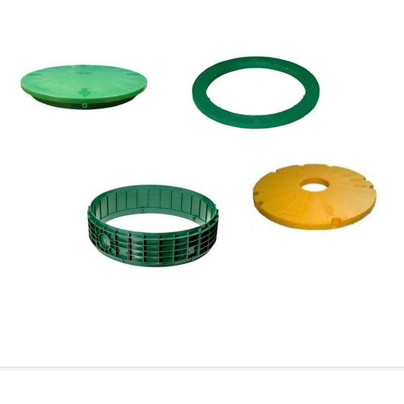 24×6 Inch Tuf-Tite FOUR PIECE Bundle – 24×6 riser, 24 inch flat lid, 24 inch ring adapter & 24 inch safety lid