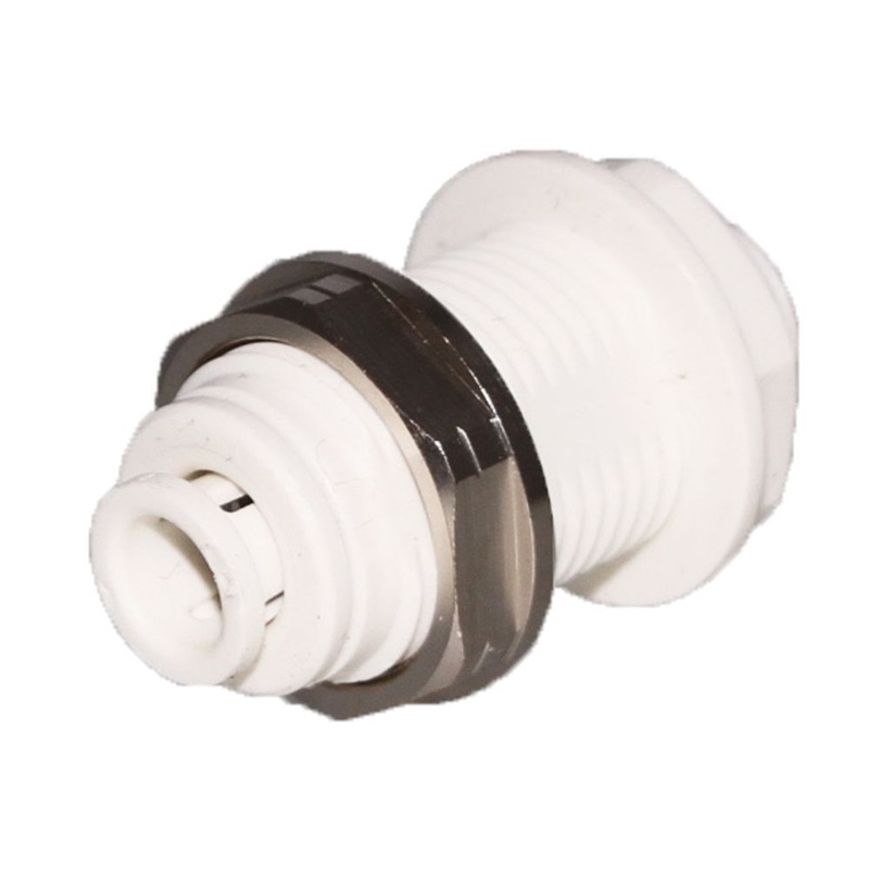 John Guest Bulkhead Union Polypro – 1/4