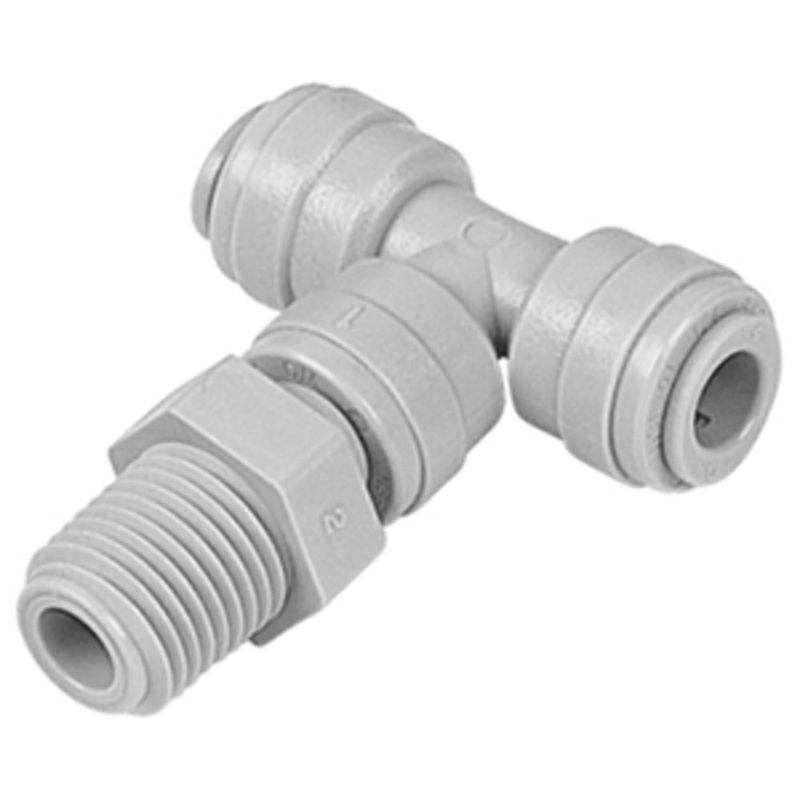 DMfit Male Tee Swivel – 1/2 Push-in x 1/2 NPTF