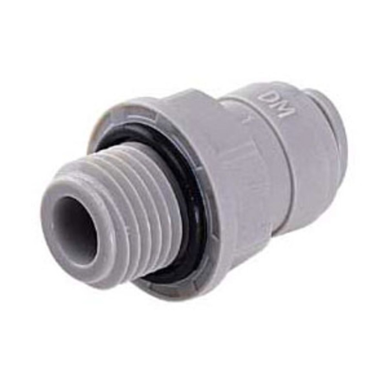 DMfit Straight BSP(P) Male – 5/16 Push-in x 1/8 BSP(P)