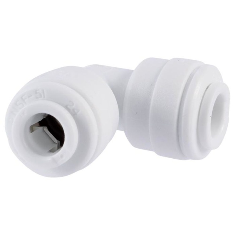 John Guest Acetal 3/8 Union Elbow – White