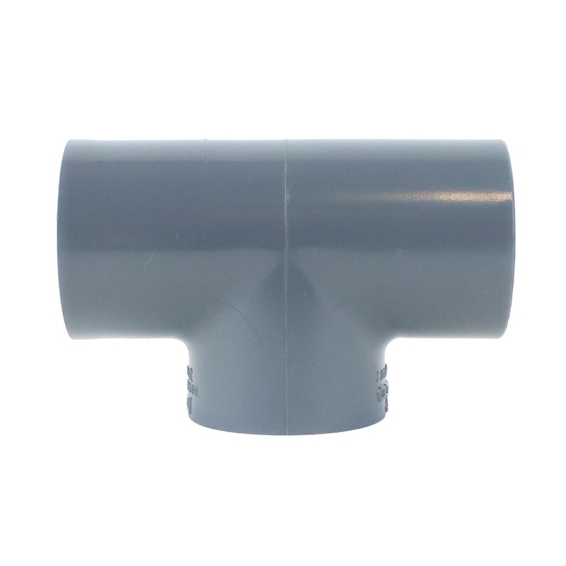 Schedule 80 PVC Tee 1/2 Socket x Socket x FPT