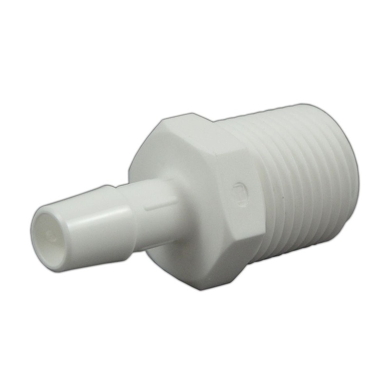 Male Barb Connector Polypropylene – 3/8 ID Barb x 1/2 MNPT