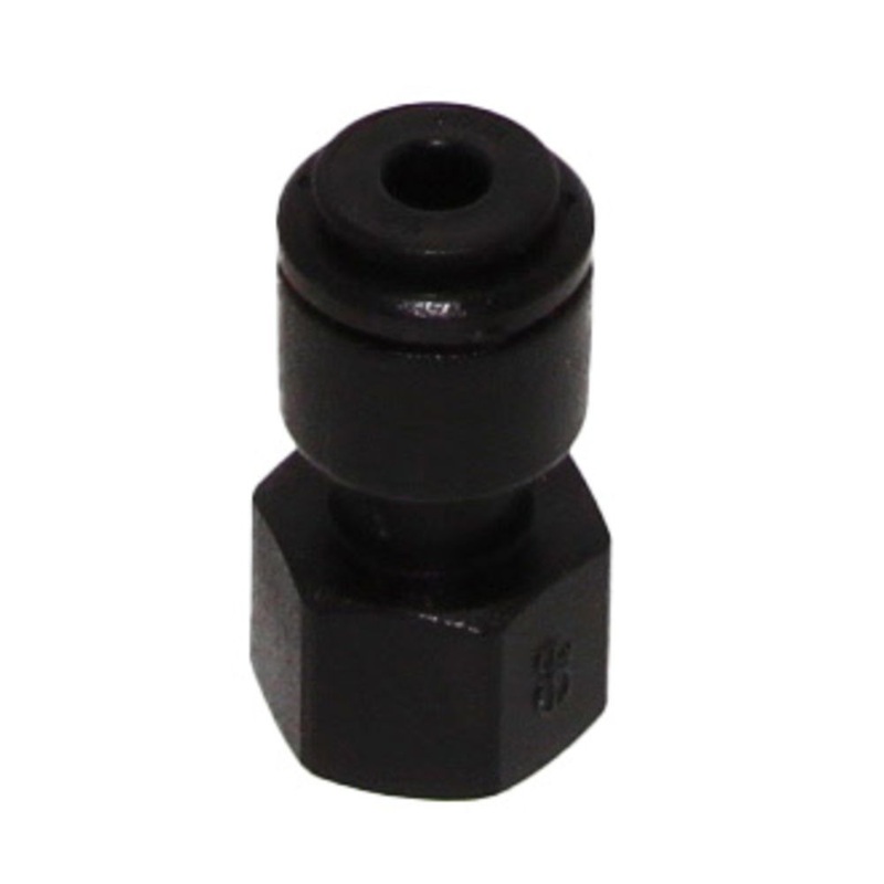 John Guest Female Adaptor BLACK ACETAL – 4mm x 1/8 BSP