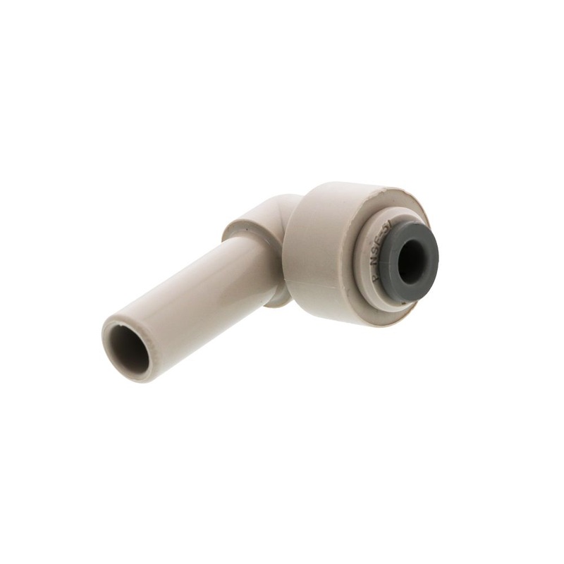 John Guest Stem Elbow Connector – 3/8 Stem x 3/16