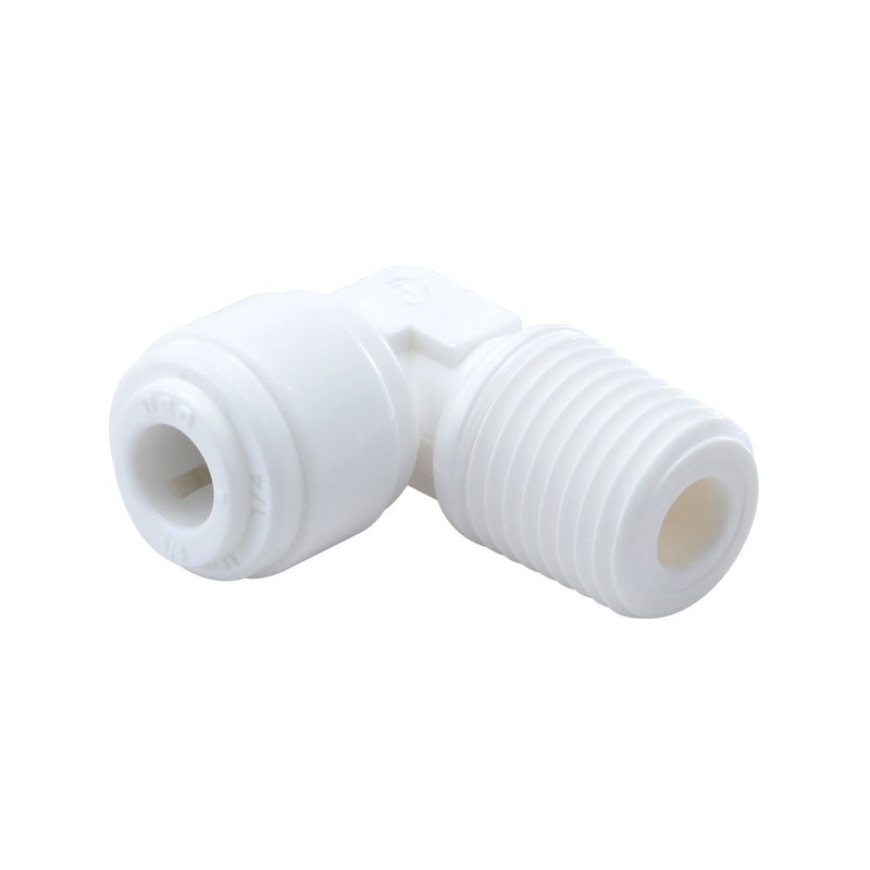 NeoFit – Acetal White Male Elbow 3/8tube x 3/8 BSPT