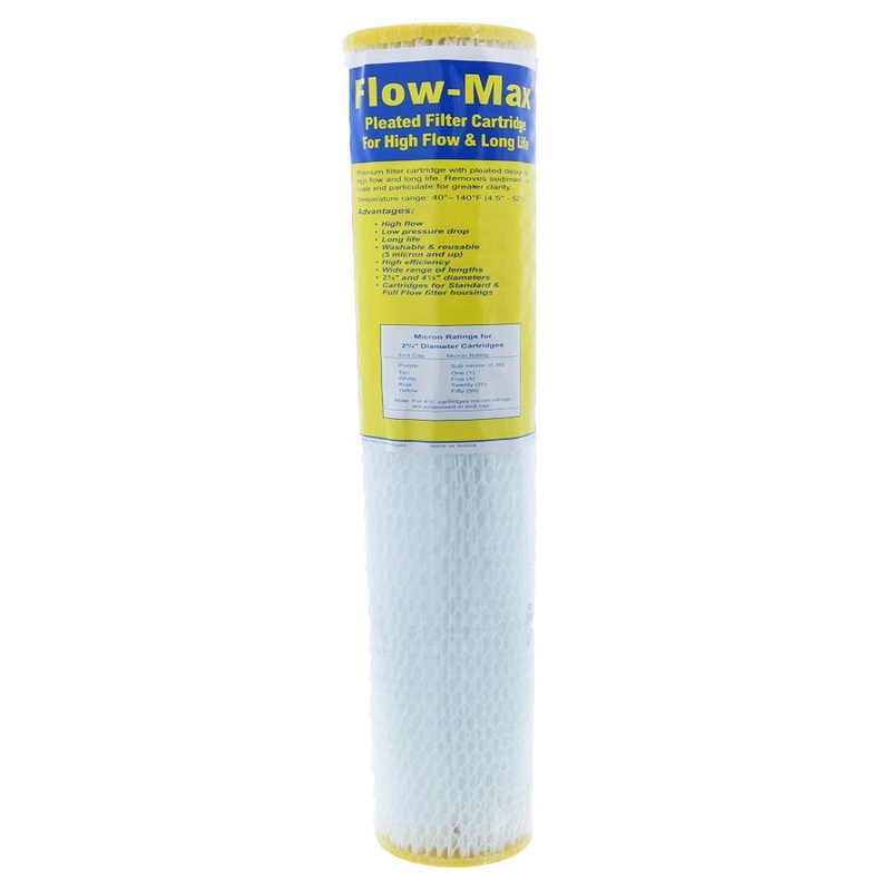 20 x 2-3/4 Flow-Max Pleated Poly – 50 mic