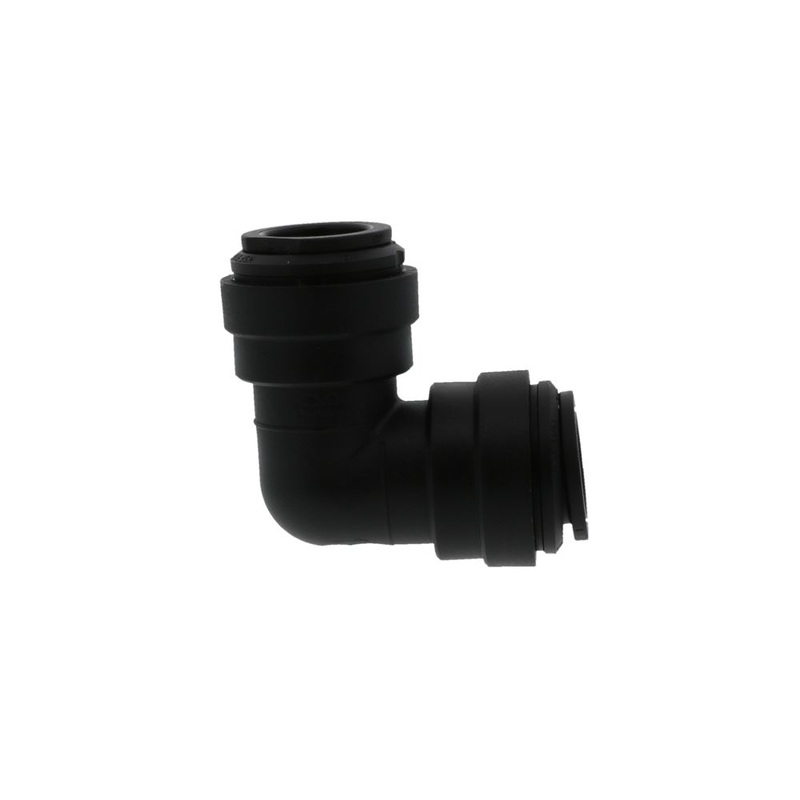 John Guest Union Elbow Black Polypropylene  – 1/2